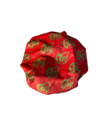 Red velvet kid bonnet