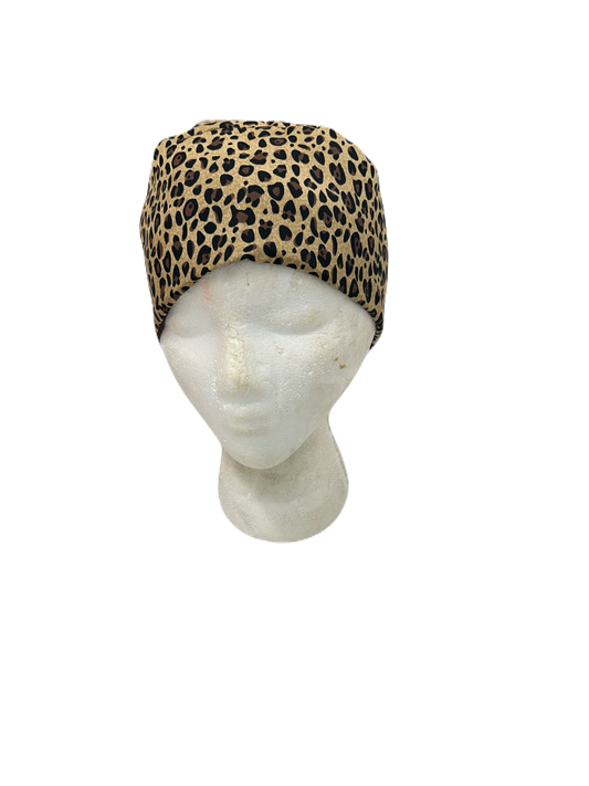 Leopard Scrub Cap