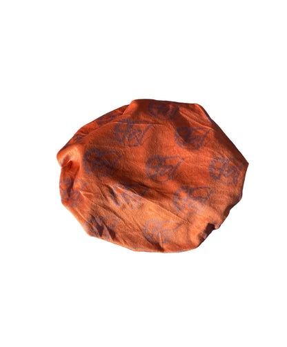 Copper velvet kid bonnet