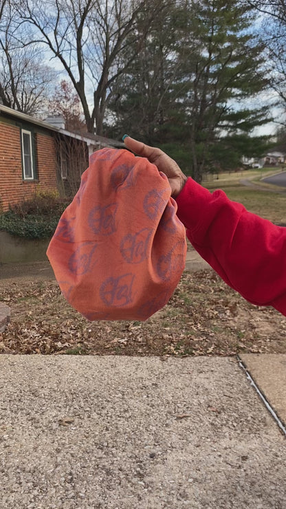 Copper velvet kid bonnet